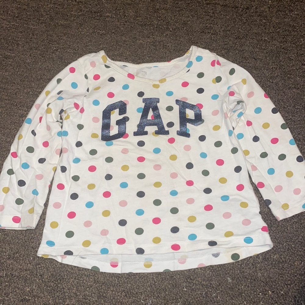 Polka dot long sleeve shirt